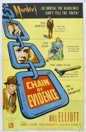 Chain of Evidence (1957) - poster