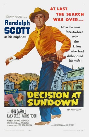 Decision at Sundown (1957) - poster