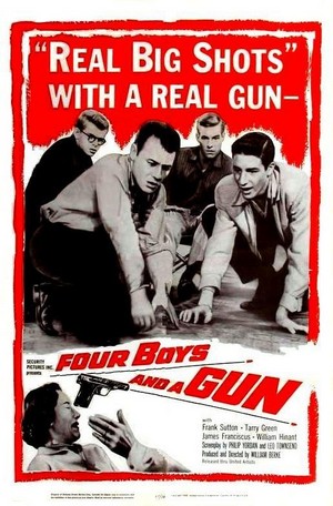 Four Boys and a Gun (1957) - poster