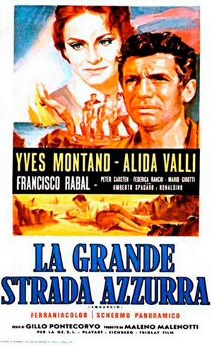 La Grande Strada Azzurra (1957) - poster