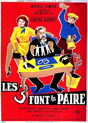 Les 3 Font la Paire (1957) - poster