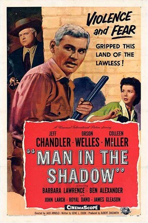 Man in the Shadow (1957) - poster