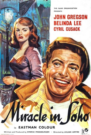 Miracle in Soho (1957) - poster