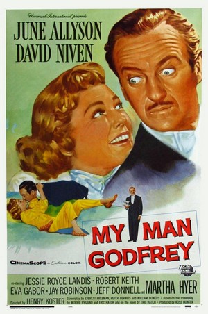 My Man Godfrey (1957) - poster