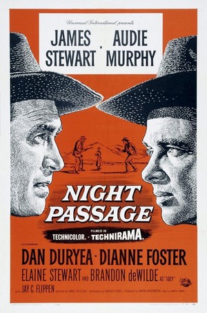 Night Passage (1957) - poster