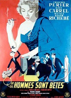 Que les Hommes Sont Bêtes (1957) - poster