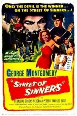 Street of Sinners (1957) - poster