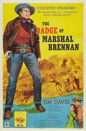 The Badge of Marshal Brennan (1957) - poster