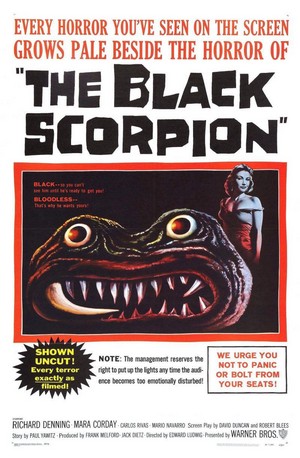 The Black Scorpion (1957) - poster