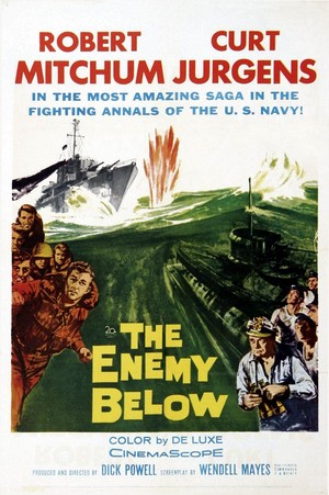 The Enemy Below (1957) - poster