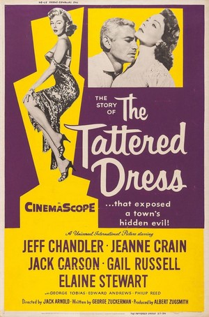 The Tattered Dress (1957) - poster