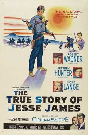 The True Story of Jesse James (1957) - poster
