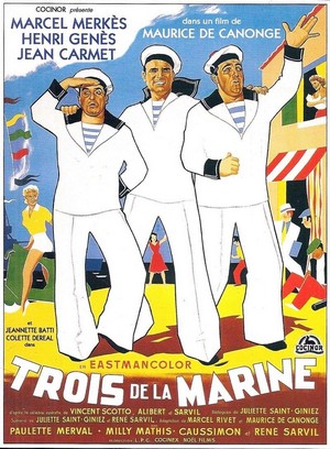 Trois de la Marine (1957) - poster