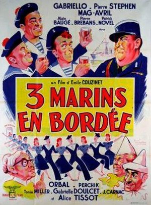 Trois Marins en Bordée (1957) - poster