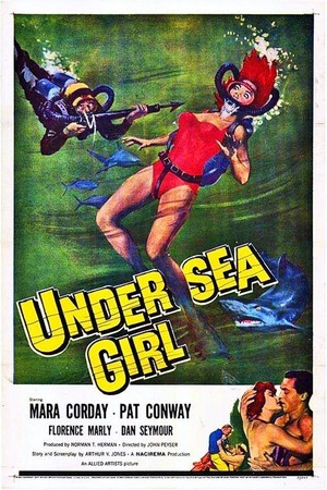 Undersea Girl (1957) - poster