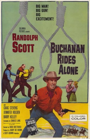 Buchanan Rides Alone (1958) - poster