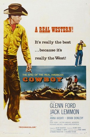 Cowboy (1958) - poster