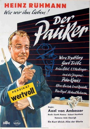 Der Pauker (1958) - poster