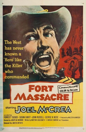 Fort Massacre (1958) - poster