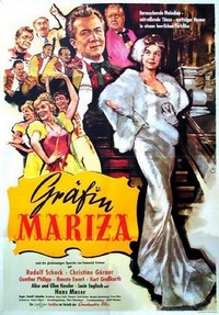 Gräfin Mariza (1958) - poster