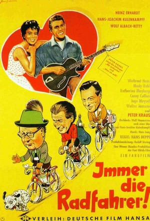 Immer die Radfahrer (1958) - poster