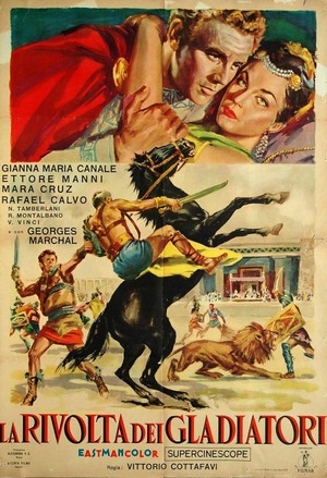 La Rivolta dei Gladiatori (1958) - poster