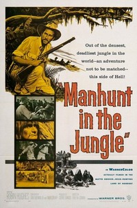 Manhunt in the Jungle (1958) - poster