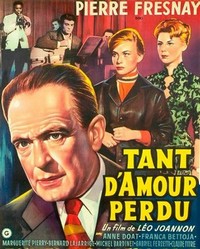 Tant d'Amour Perdu (1958) - poster