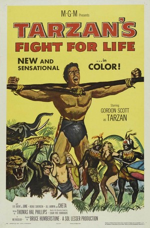 Tarzan's Fight for Life (1958) - poster