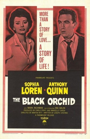 The Black Orchid (1958) - poster