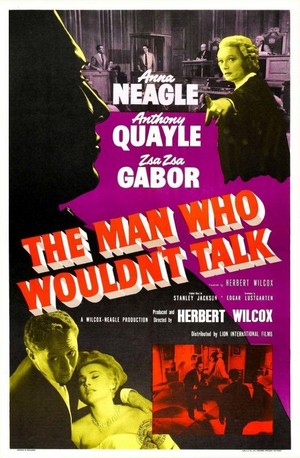 The Man Who Wouldn't Talk (1958) - poster