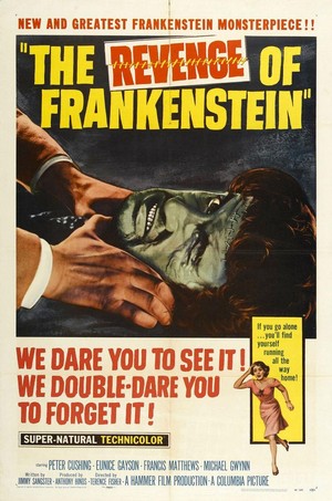 The Revenge of Frankenstein (1958) - poster