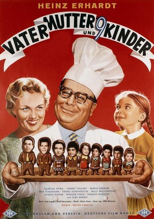 Vater, Mutter und Neun Kinder (1958) - poster