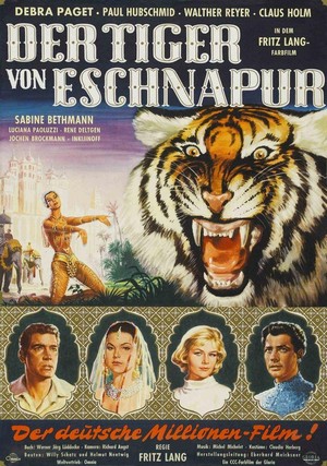 Der Tiger von Eschnapur (1959) - poster