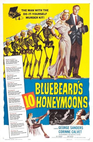 Bluebeard's Ten Honeymoons (1960) - poster