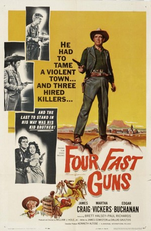 Four Fast Guns (1960) - poster