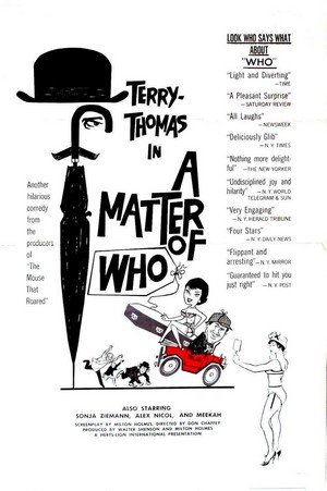 A Matter of WHO (1961) - poster