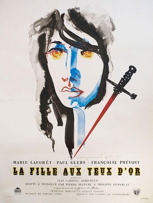 La Fille aux Yeux d'Or (1961) - poster