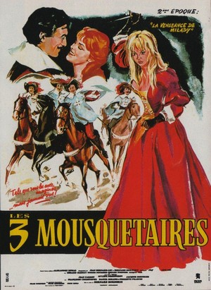 Les Trois Mousquetaires: La Vengeance de Milady (1961) - poster