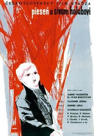Piesen o Sivom Holubovi (1961) - poster