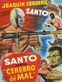 Santo contra Cerebro del Mal (1961) - poster