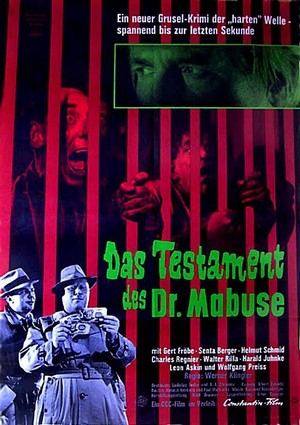 Das Testament des Dr. Mabuse (1962) - poster