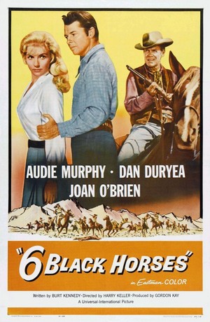 Six Black Horses (1962) - poster