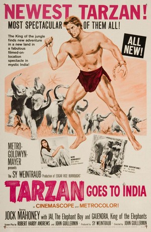 Tarzan Goes to India (1962) - poster