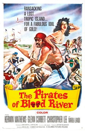 The Pirates of Blood River (1962) - poster