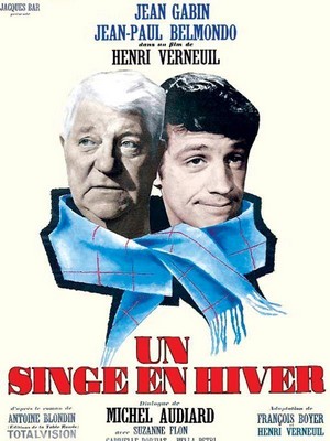 Un Singe en Hiver (1962) - poster
