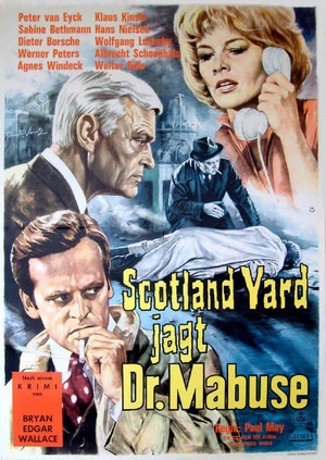 Scotland Yard Jagt Dr. Mabuse (1963) - poster