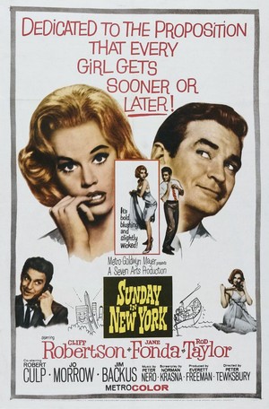 Sunday in New York (1963) - poster