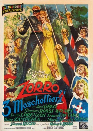 Zorro e i Tre Moschettieri (1963) - poster