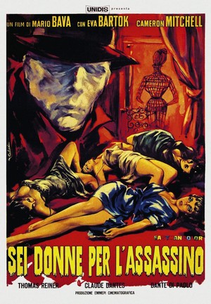 6 Donne per l'Assassino (1964) - poster